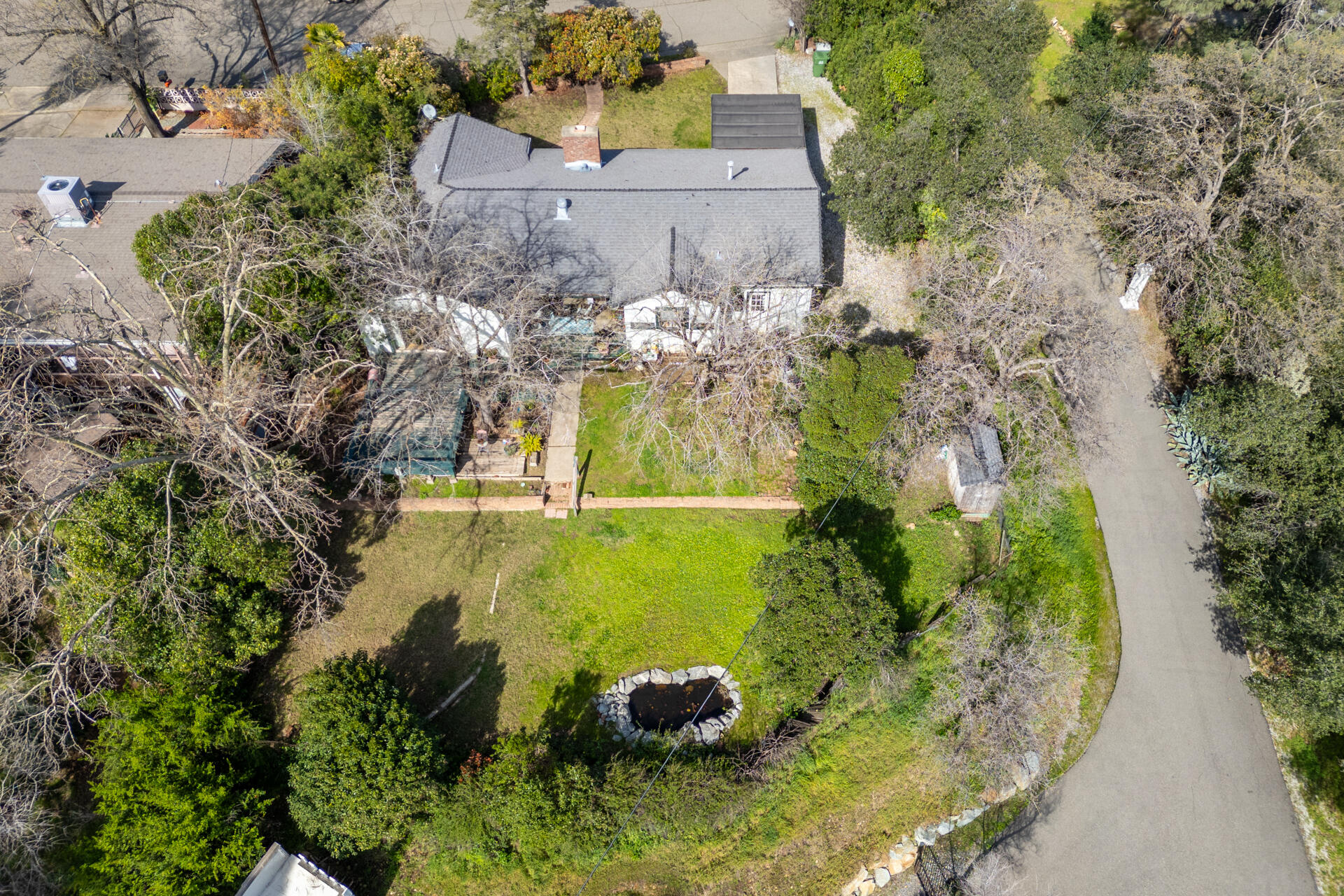 1715 Barbara Road Redding, CA 96003 - Photo 31 of 32 an aerial view of a residential houses with yard