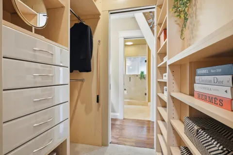 a view of walk in closet