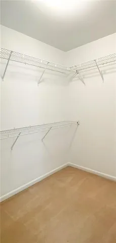 a view of a room with empty racks