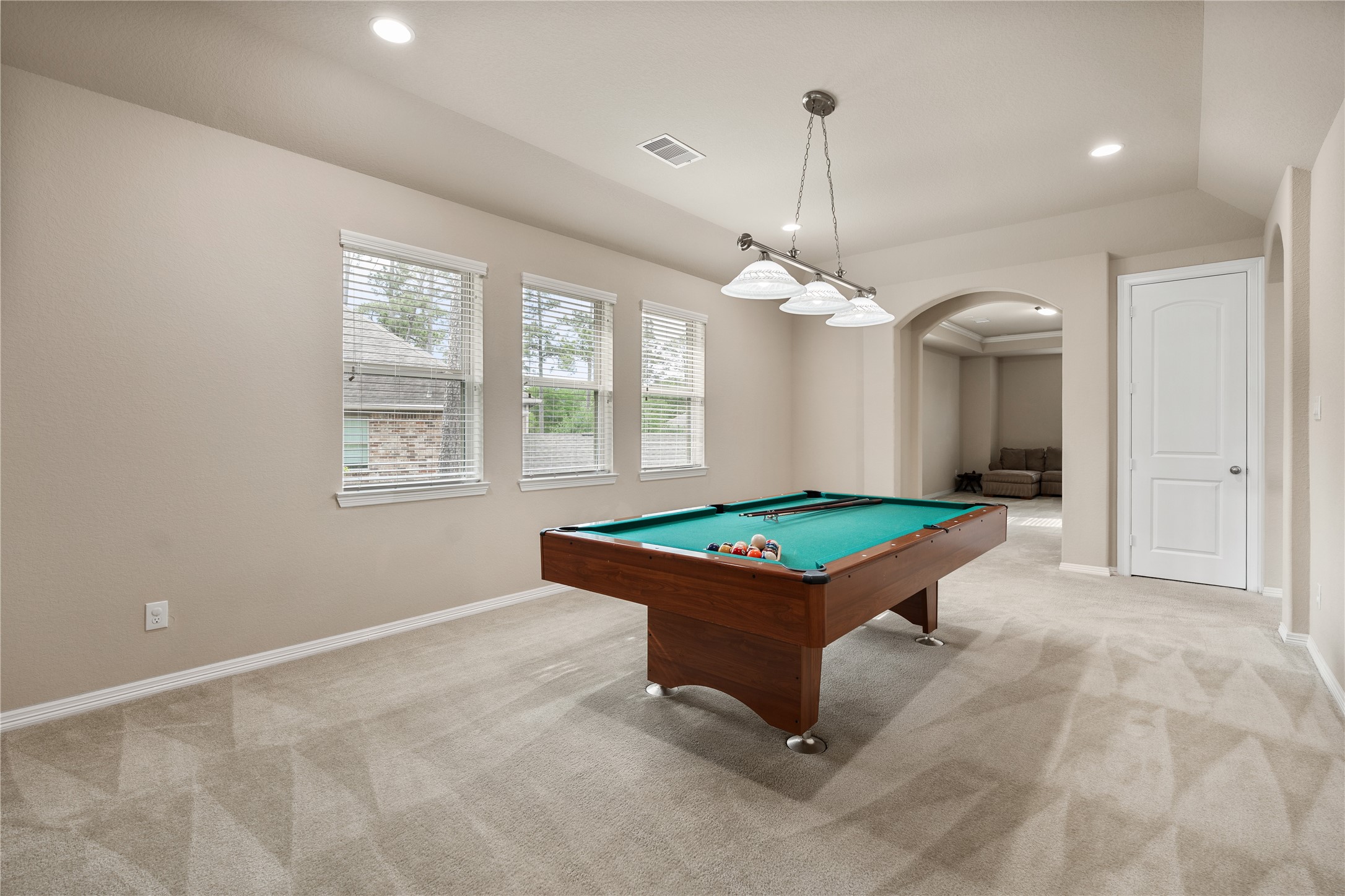 2607 Tree Swallow Bluff Path Spring, TX 77389 - Photo 25 of 44 a room with pool table and windows