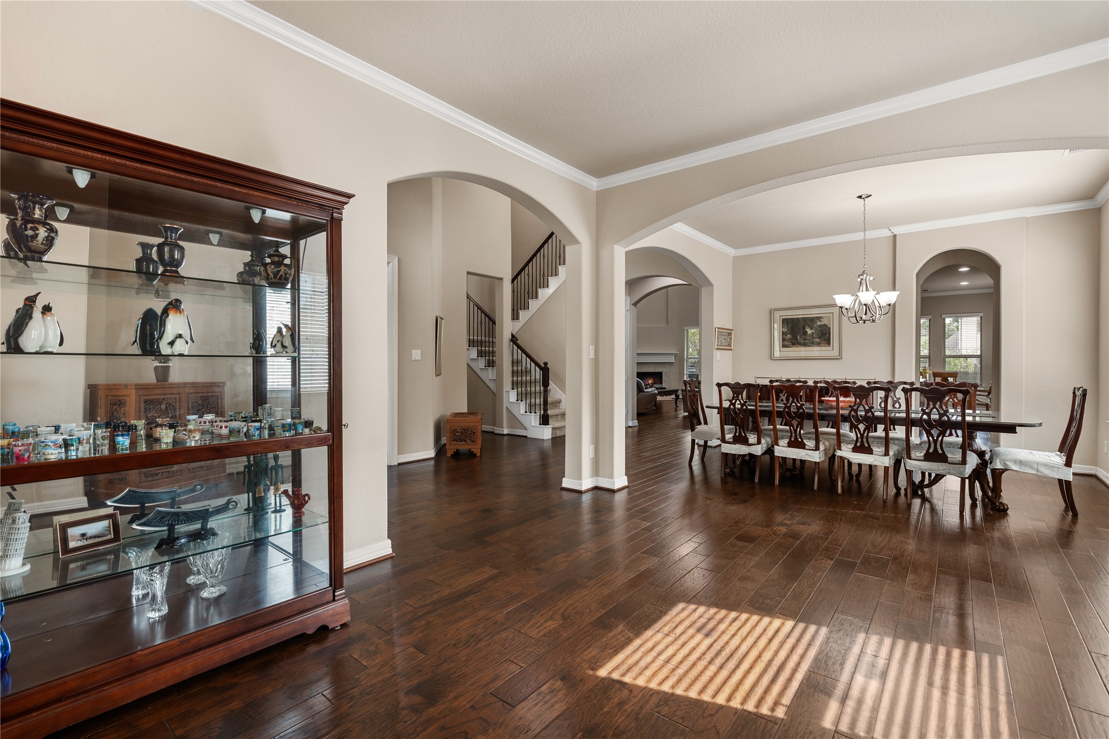 2607 Tree Swallow Bluff Path Spring, TX 77389 - Photo 8 of 44 a view of dining room with furniture and wooden floor