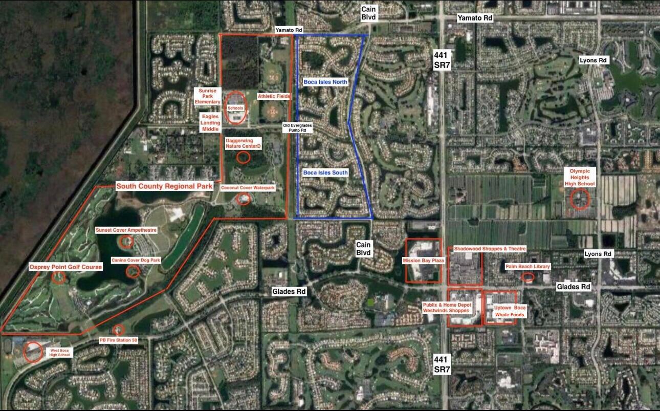 19538 Dinner Key Drive Boca Raton, FL 33498 - Photo 64 of 65 West Boca Area Map