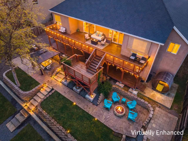 front view of a building with a street