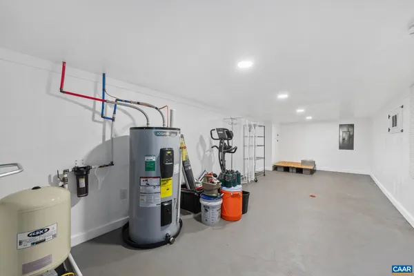 a view of a chairs on the roof deck