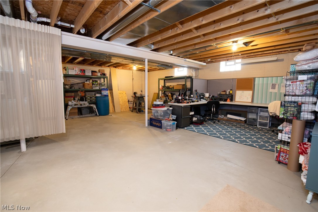 15031 Quarry Road Oberlin, OH 44074 - Photo 25 of 34 Huge area of the basement waiting for you to finish off more if needed