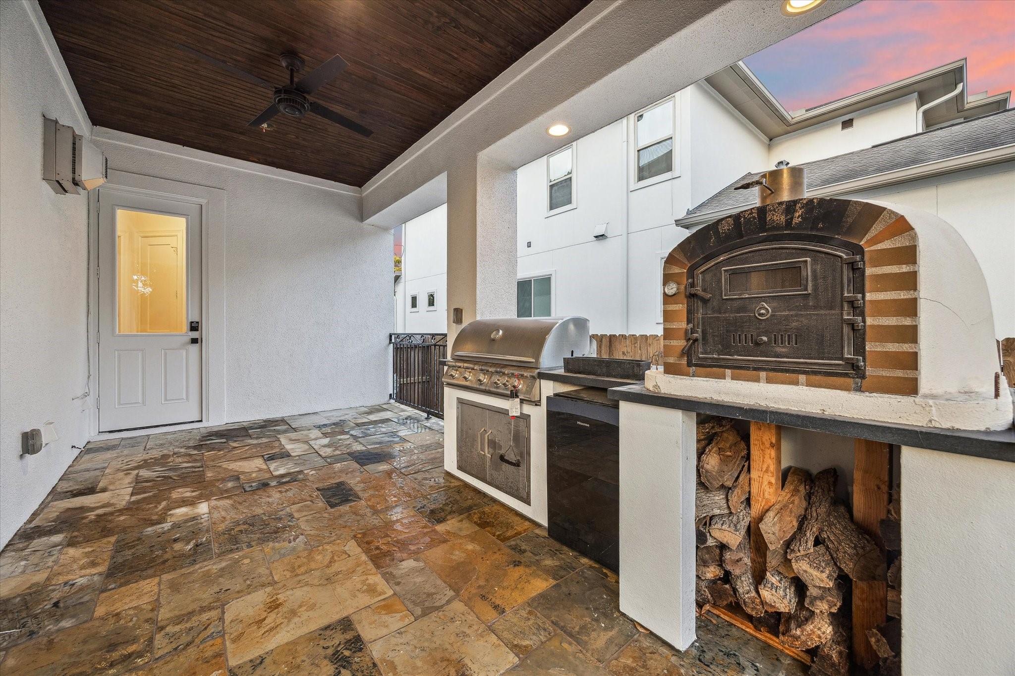 3615 Durness Way Houston, TX 77025 - Photo 43 of 46 a kitchen with stainless steel appliances granite countertop a stove and a sink