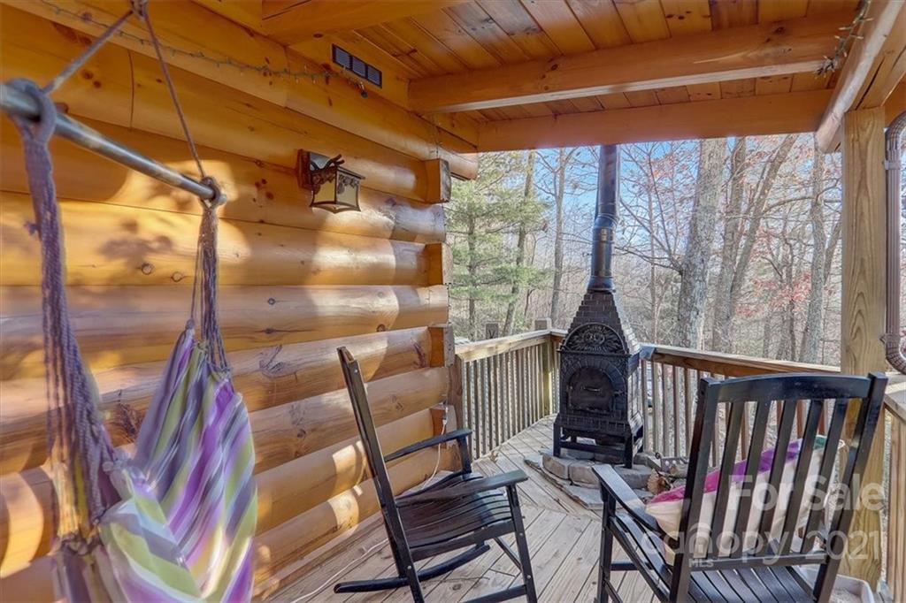 263 Summer Circle Clyde, NC 28721 - Photo 25 of 36 a view of balcony with furniture