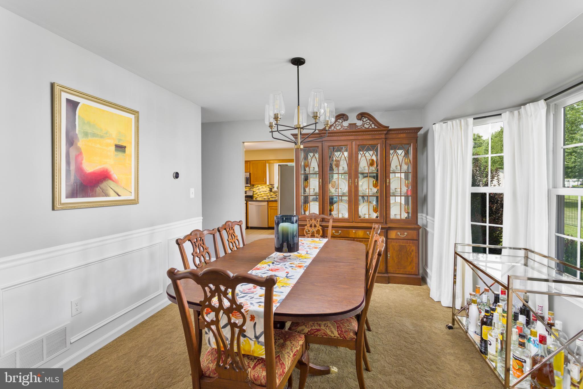 34 Valley Forge Road Bordentown, NJ 08505 - Photo 11 of 56 a view of a dining room with furniture large window and wooden floor