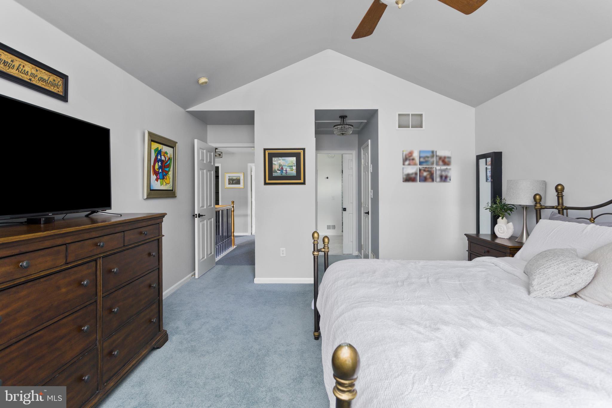 34 Valley Forge Road Bordentown, NJ 08505 - Photo 26 of 56 a bedroom with a bed and a flat screen tv