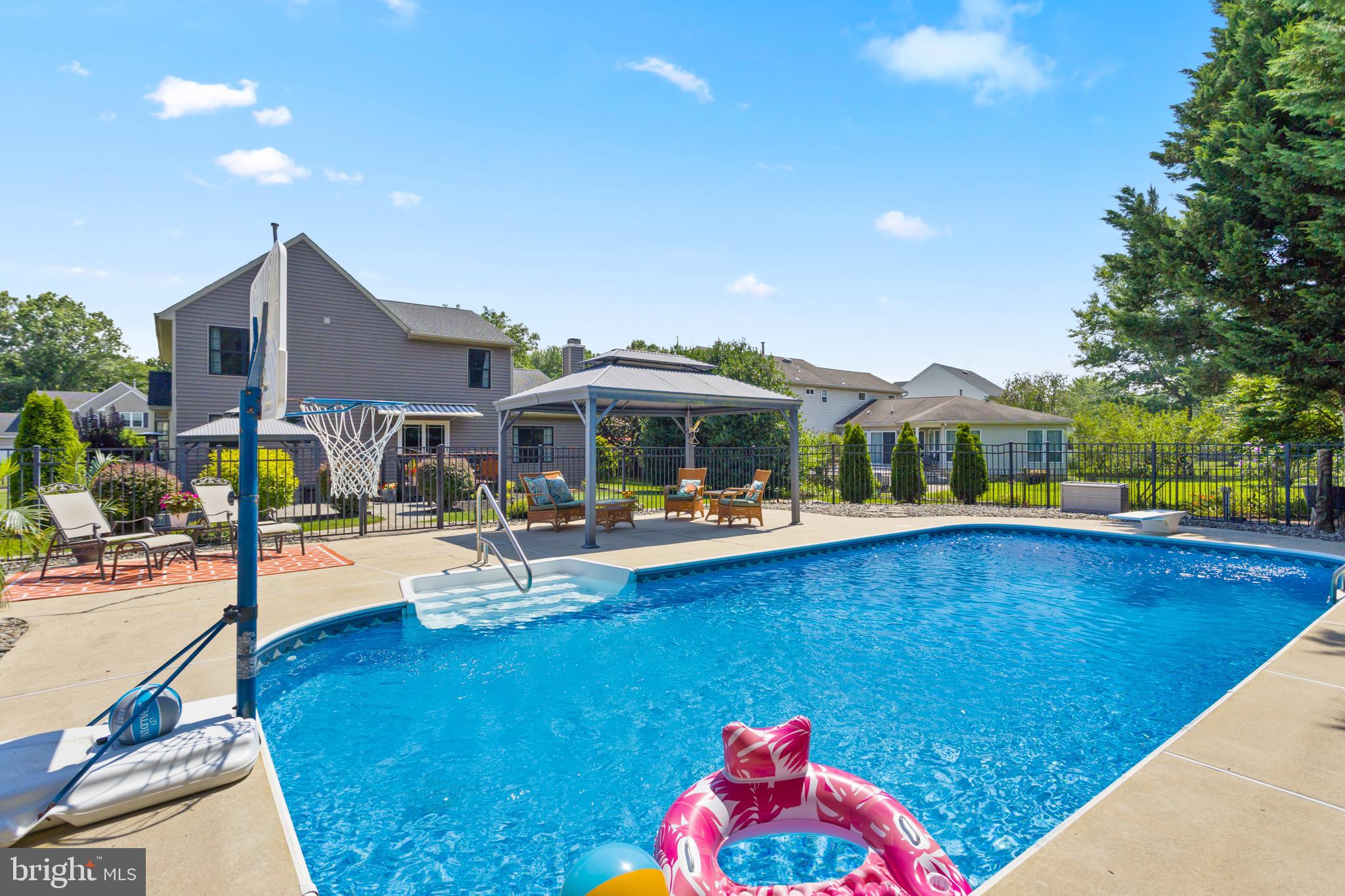 34 Valley Forge Road Bordentown, NJ 08505 - Photo 48 of 56 a view of swimming pool with sitting area and furniture