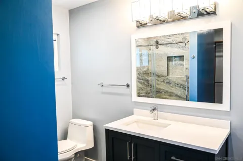 a bathroom with a sink and a toilet