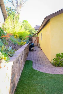 a view of an outdoor space with a lake view