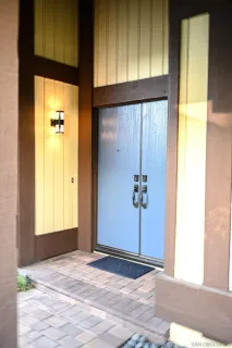 a view of a entryway door