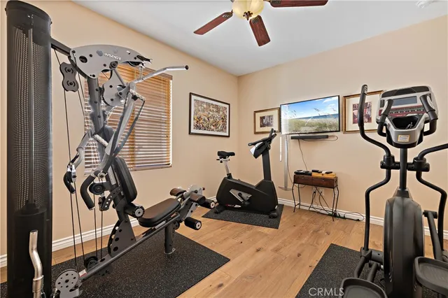 a view of a backyard with sitting area