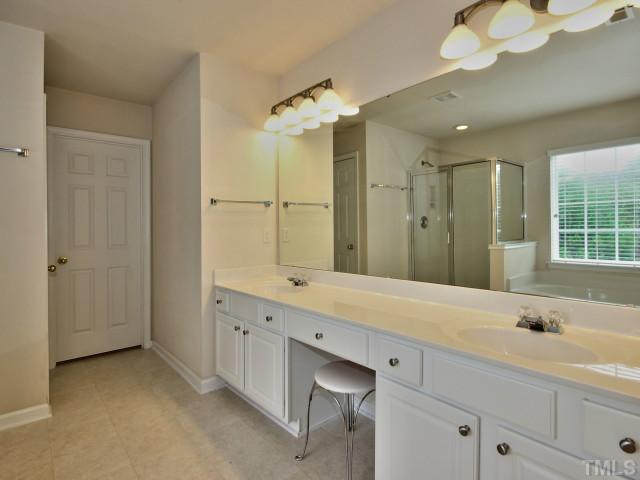 7404 Lagrange Drive Raleigh, NC 27613 - Photo 13 of 25 You have a dual vanity for tons of space, separate powder room and a walk in closet!