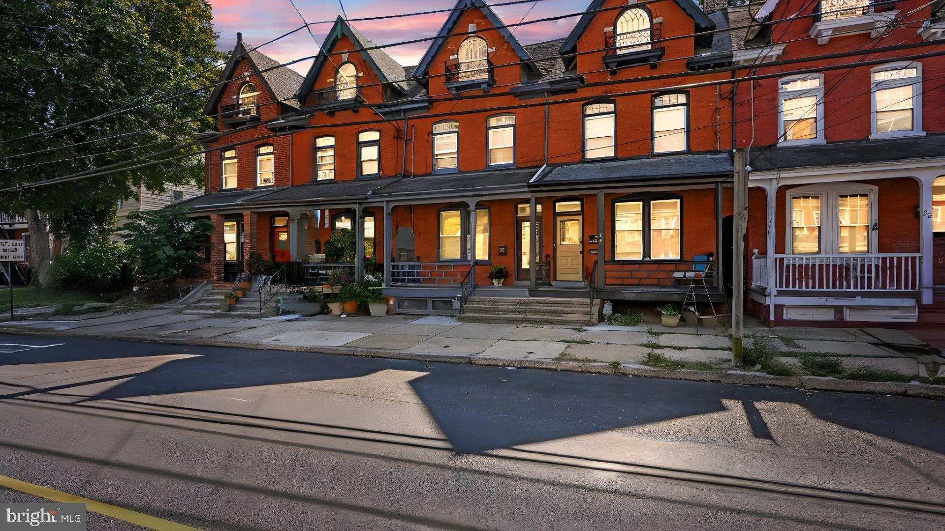 a front view of a building