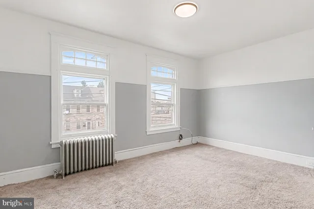 a view of an empty room