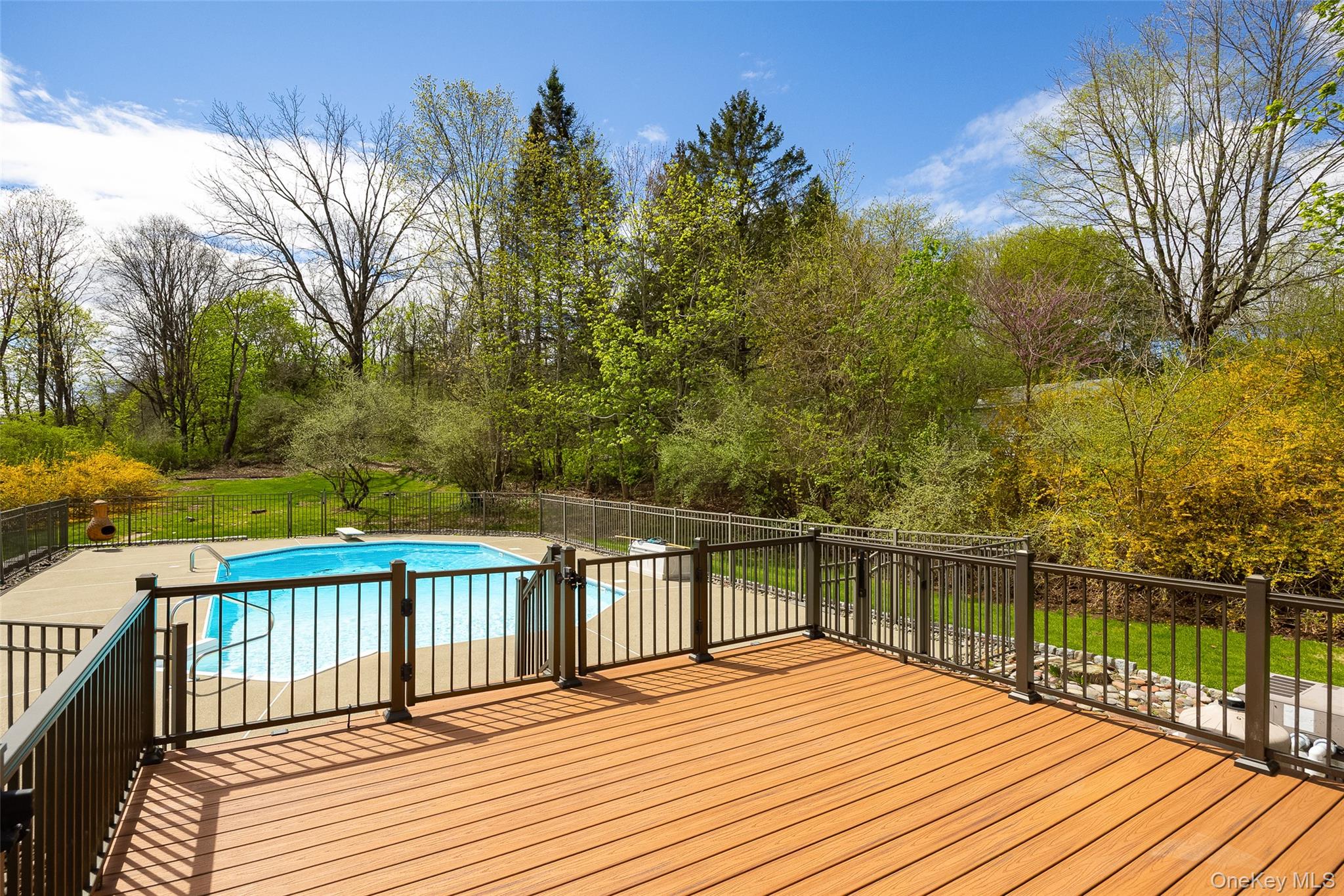 36 Forest Valley Road Pleasant Valley, NY 12569 - Photo 4 of 9 a view of balcony with wooden floor and fence