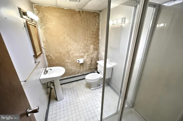 a view of house with backyard and trees