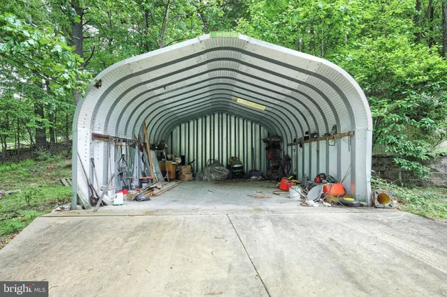 a view of a lush green field