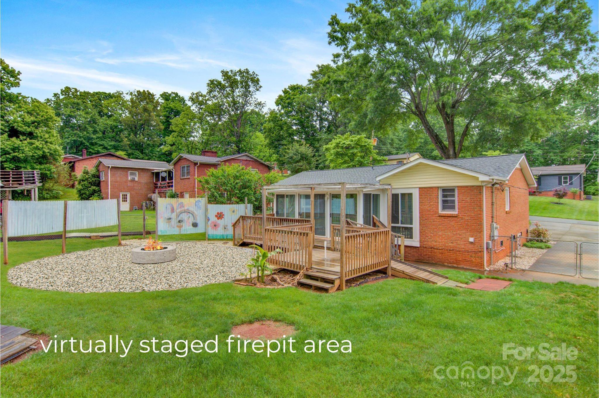 1405 8th Avenue Northwest Conover, NC 28613 - Photo 35 of 41 aerial view of a house with a garden