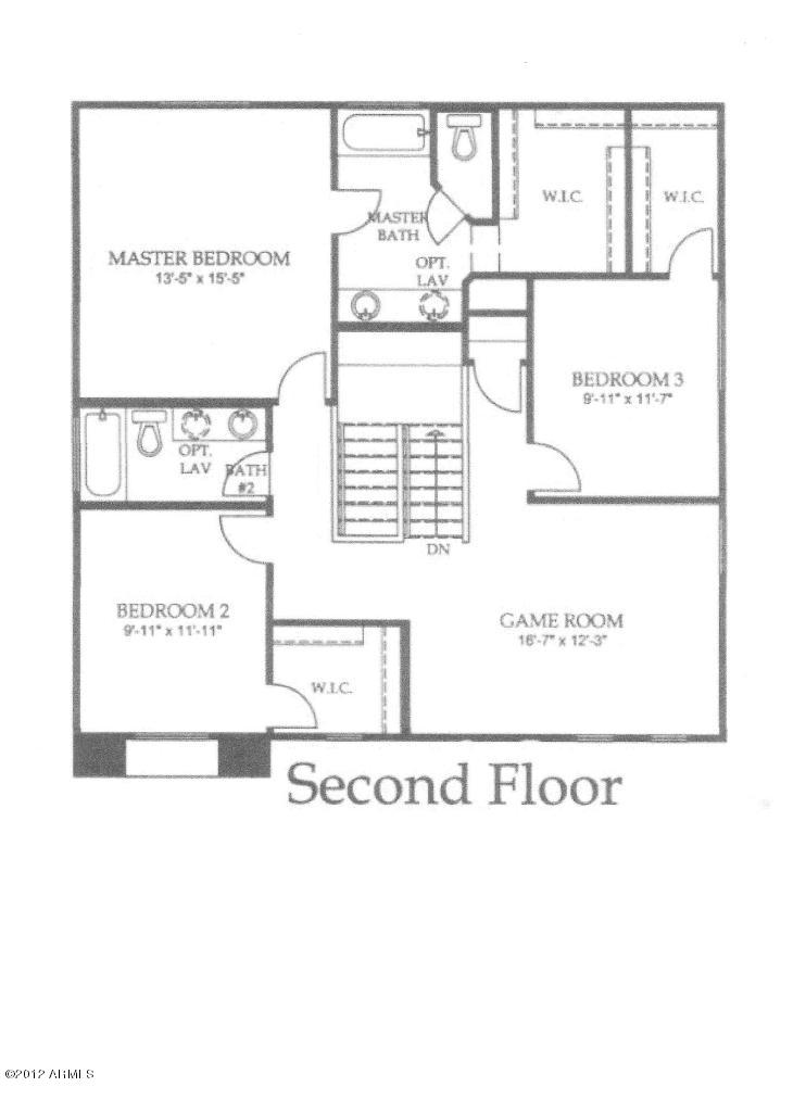 19232 North Braden Road Maricopa, AZ 85138 - Photo 22 of 22 Second Floor Plan