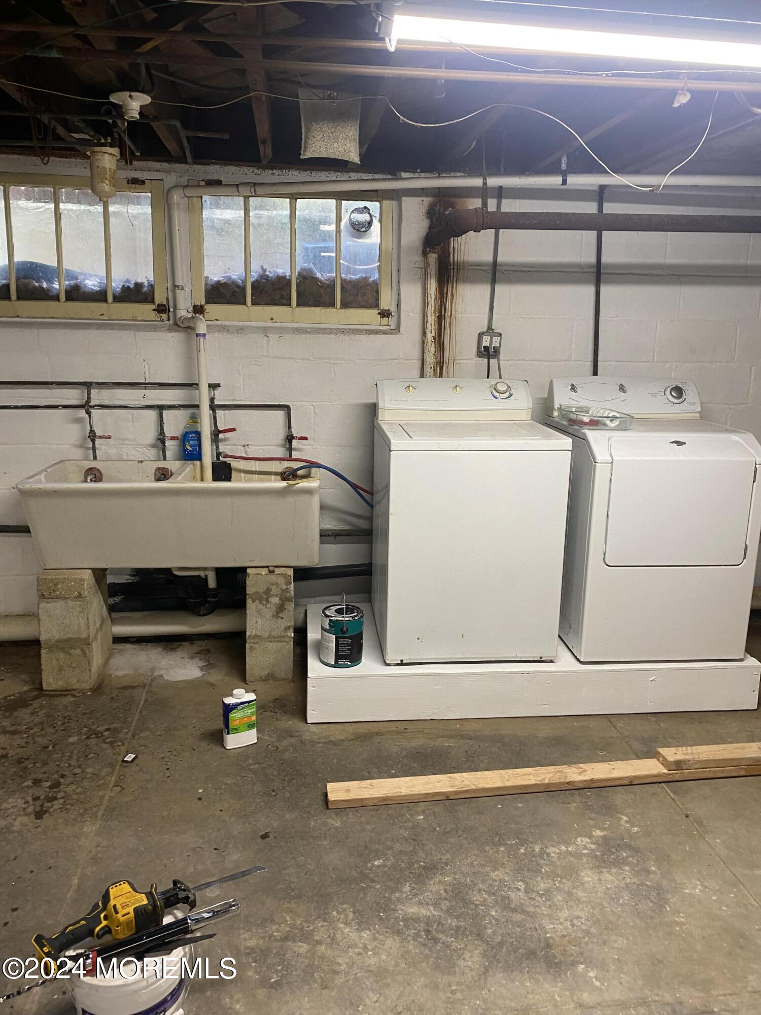 98 Darlington Road Deal, NJ 07723 - Photo 11 of 13 Washer dryer basement