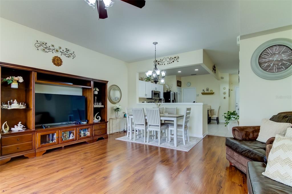 26642 Castleview Way Wesley Chapel, FL 33544 - Photo 20 of 50 a living room with furniture and a flat screen tv