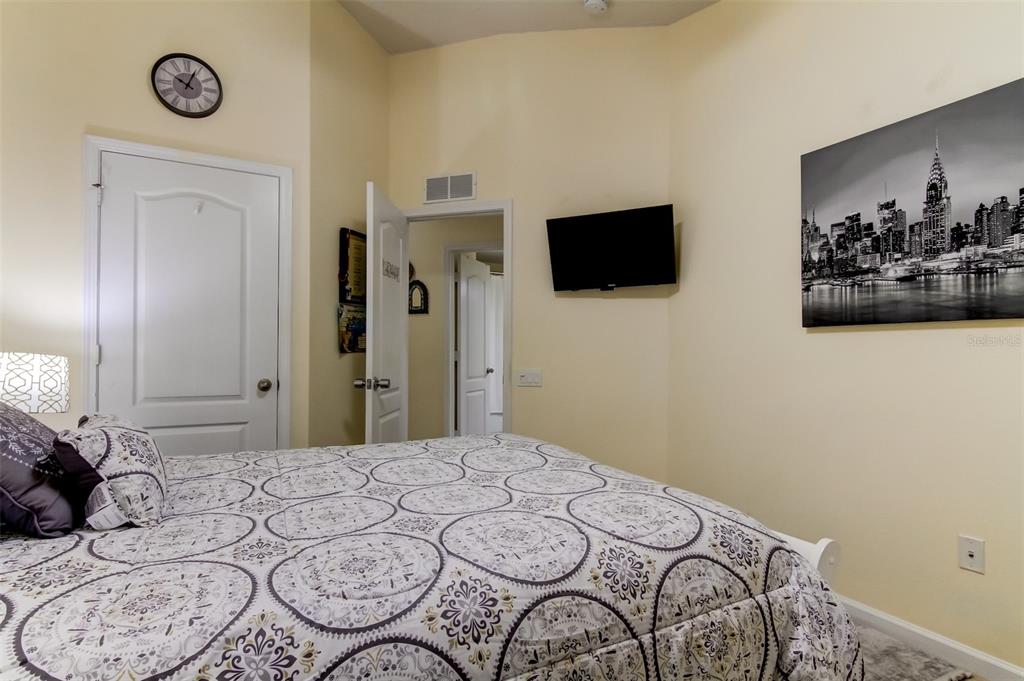 26642 Castleview Way Wesley Chapel, FL 33544 - Photo 35 of 50 a bedroom with a bed and a television