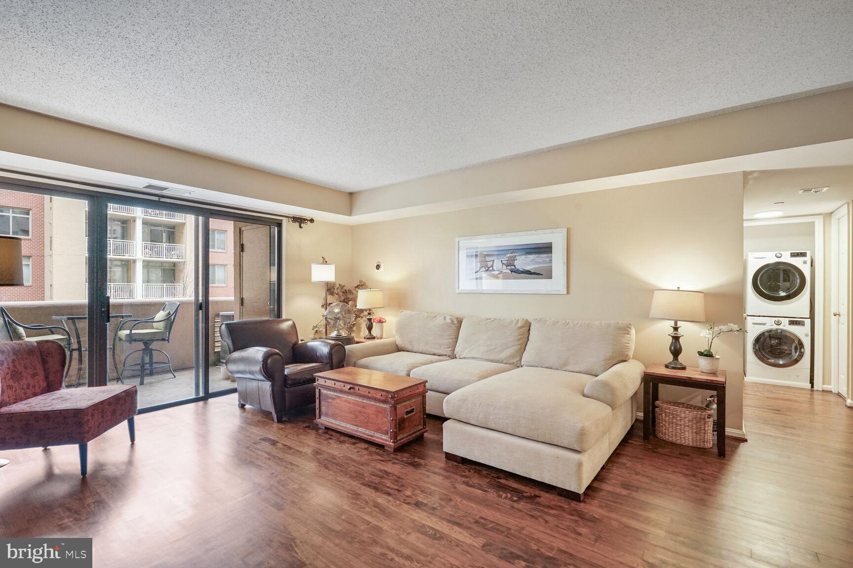 1301 North Courthouse Road, Unit 610 Arlington, VA 22201 - Photo 1 of 38 Open Living Room - recently refinished hardwoods