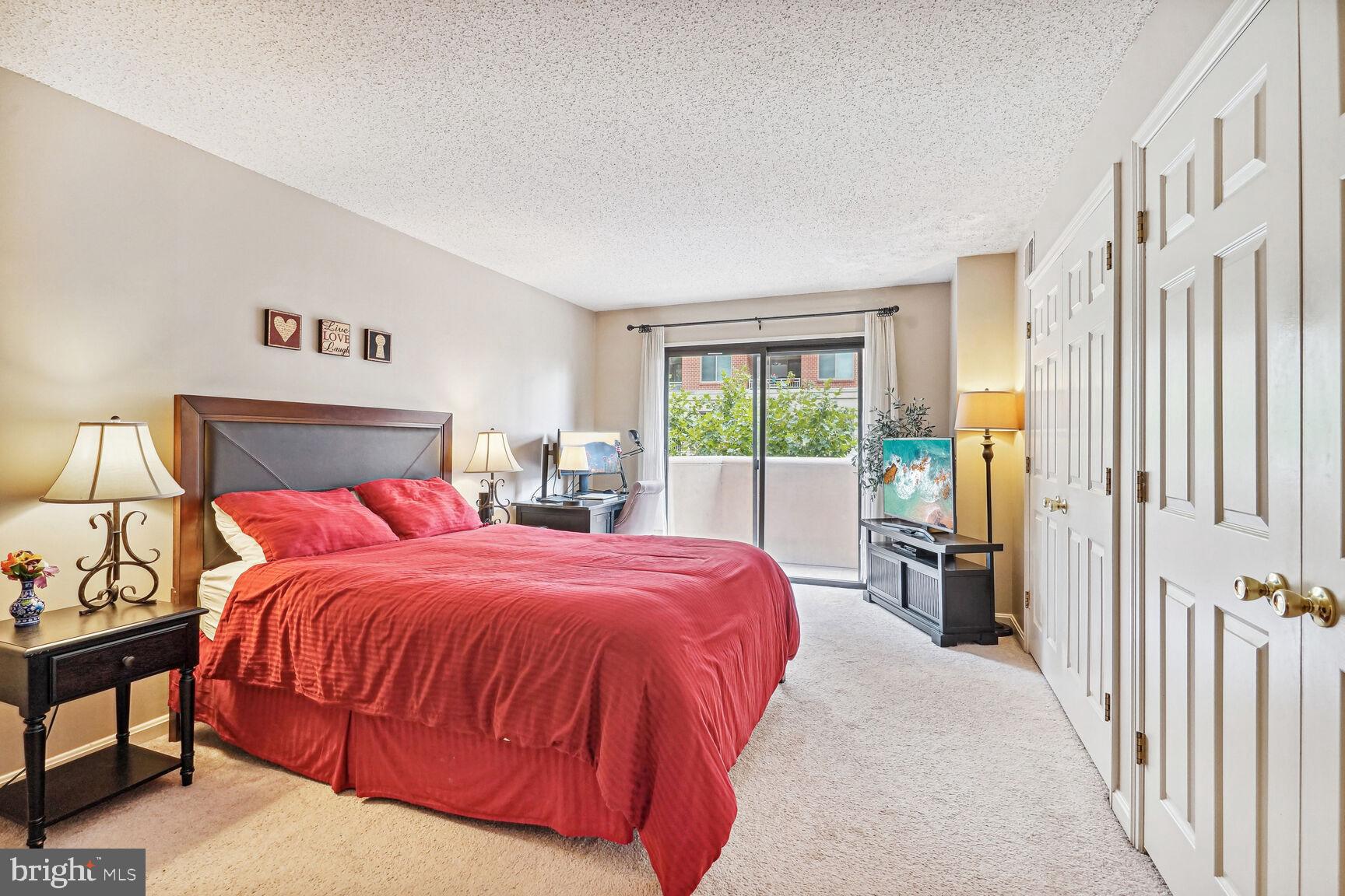 1301 North Courthouse Road, Unit 610 Arlington, VA 22201 - Photo 14 of 38 Primary Bedroom with door to Balcony