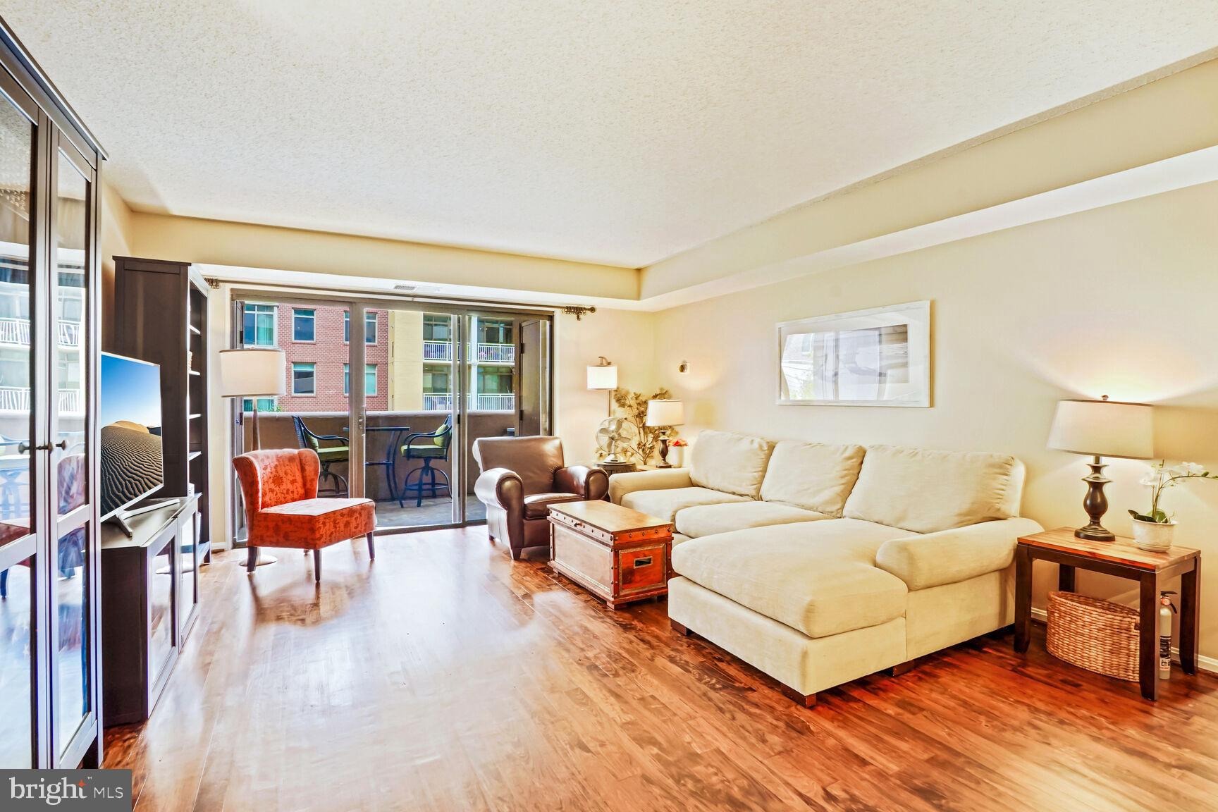 1301 North Courthouse Road, Unit 610 Arlington, VA 22201 - Photo 21 of 38 Living Area next to Balcony