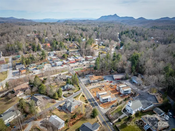 an aerial view of residential house with parking space