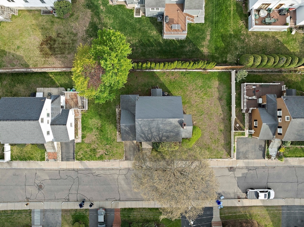 11 Latin Road Boston, MA 02132 - Photo 26 of 30 an aerial view of a house with a garden