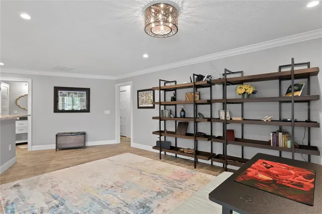 a view of a small yard