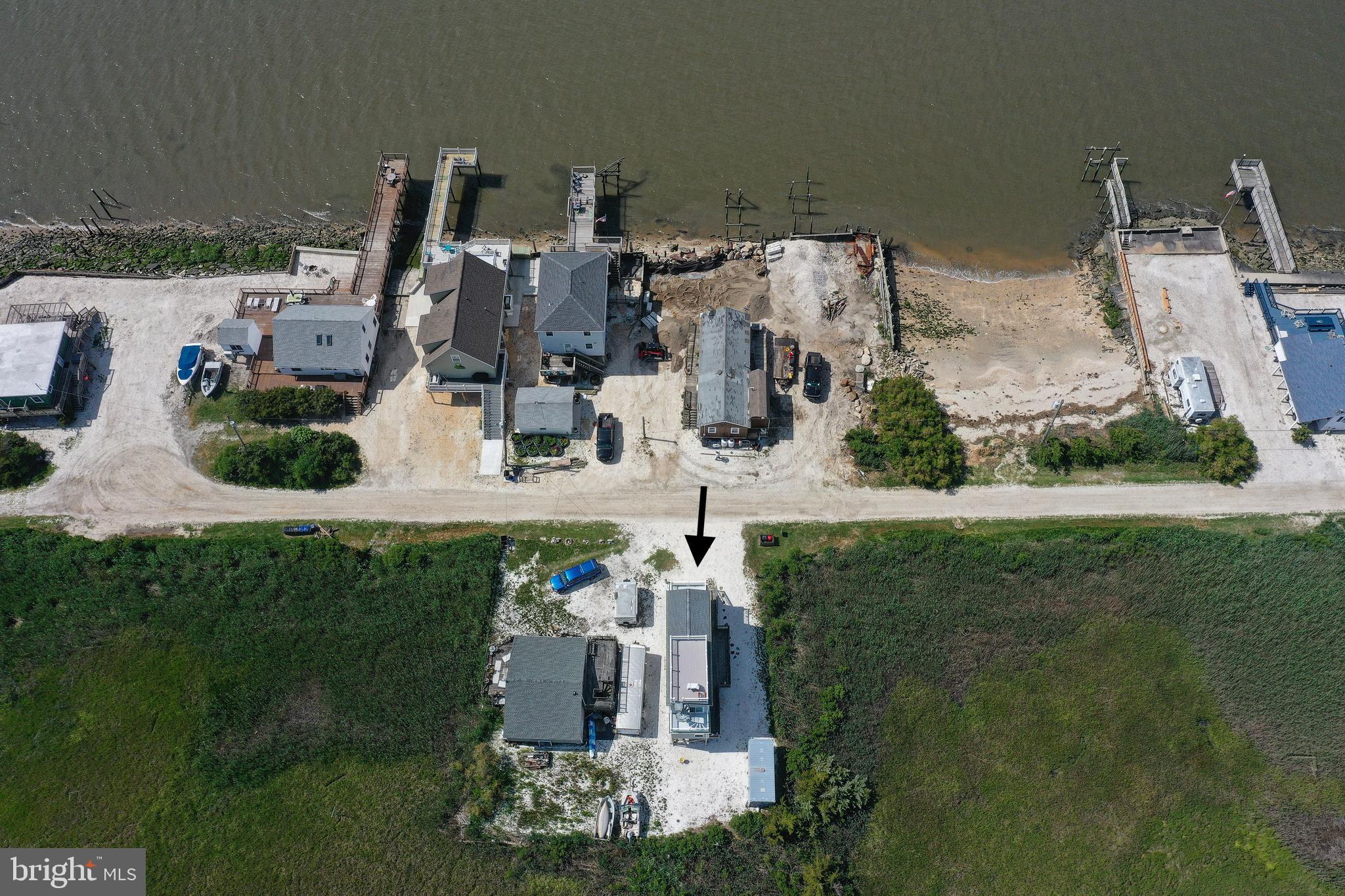 68 Bay Avenue Heislerville, NJ 08324 - Photo 51 of 52 a top view of a house with garden space and a sitting area