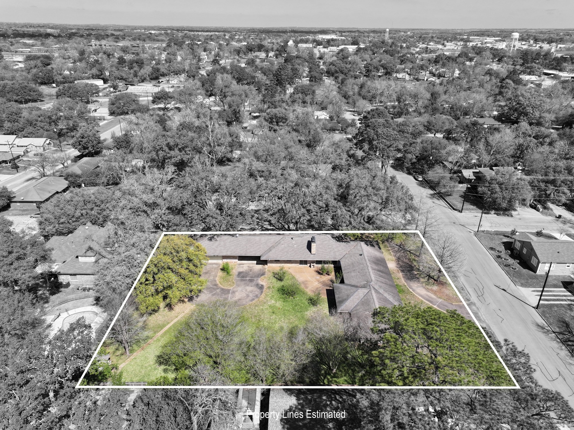 1500 Key Street Brenham, TX 77833 - Photo 2 of 41 an aerial view of house with a yard