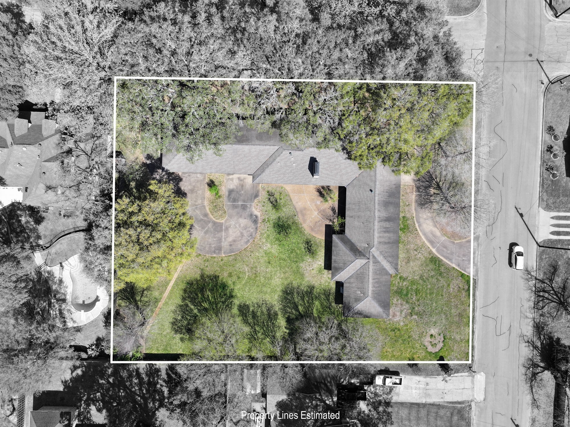 1500 Key Street Brenham, TX 77833 - Photo 41 of 41 an aerial view of a residential houses with outdoor space