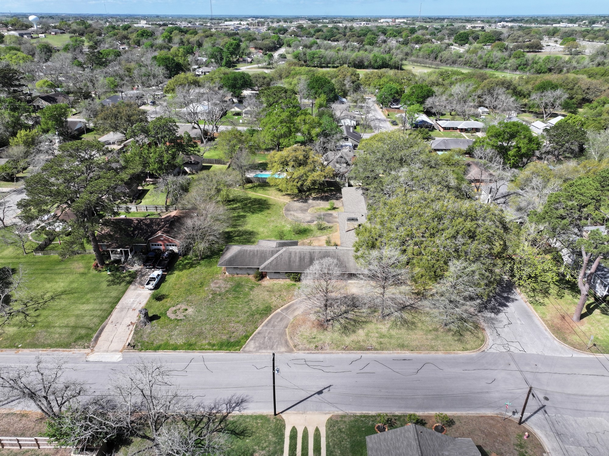 1500 Key Street Brenham, TX 77833 - Photo 6 of 41 an aerial view of a house with a yard