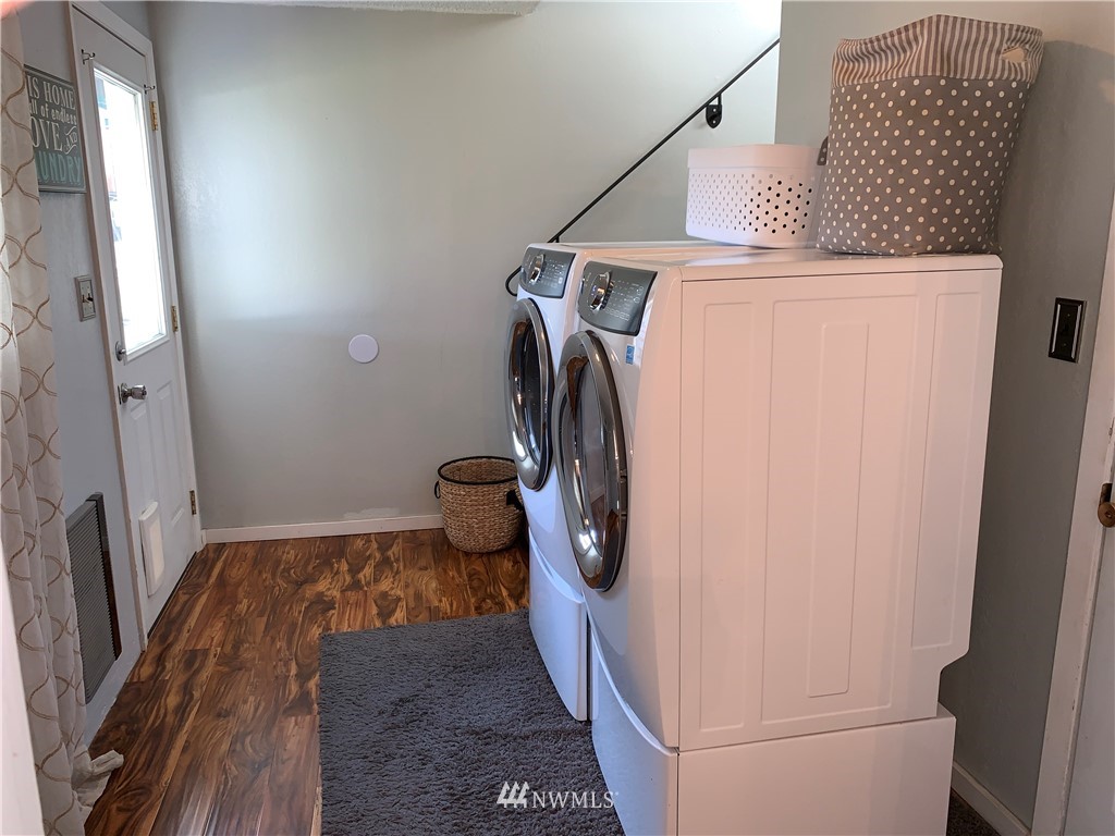 353 Maringo Road Ephrata, WA 98823 - Photo 10 of 20 a view of storage and utility room with a washer dryer