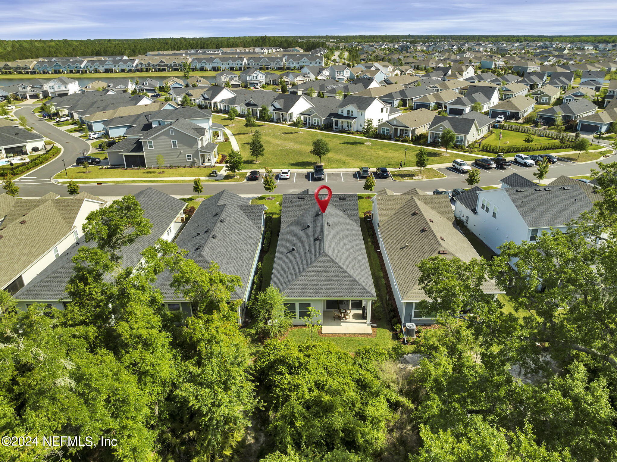 175 Windswept Way Street St. Augustine, FL 32092 - Photo 32 of 80 an aerial view of residential houses with outdoor space and trees