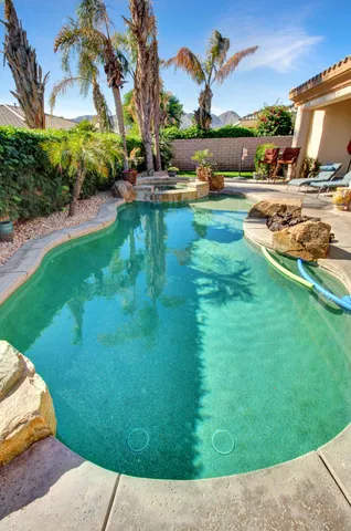a view of outdoor space with seating area