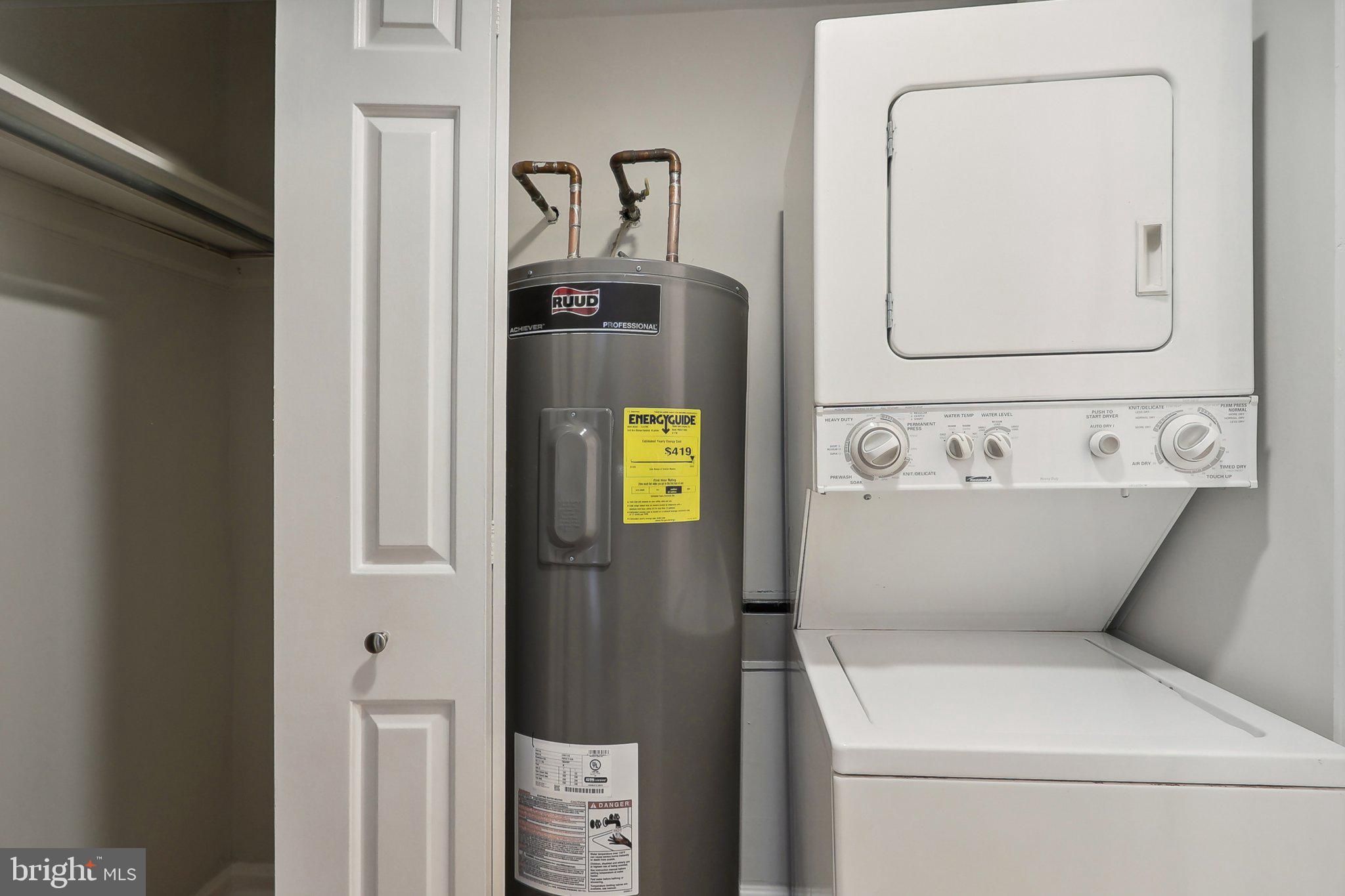 6638 A Hillandale Road, Unit 53A Chevy Chase, MD 20815 - Photo 12 of 26 a utility room with dryer and washer