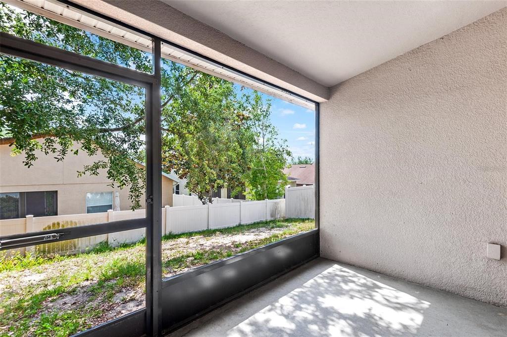 3483 Beaumont Loop Spring Hill, FL 34609 - Photo 13 of 14 a view of backyard with large trees and plants