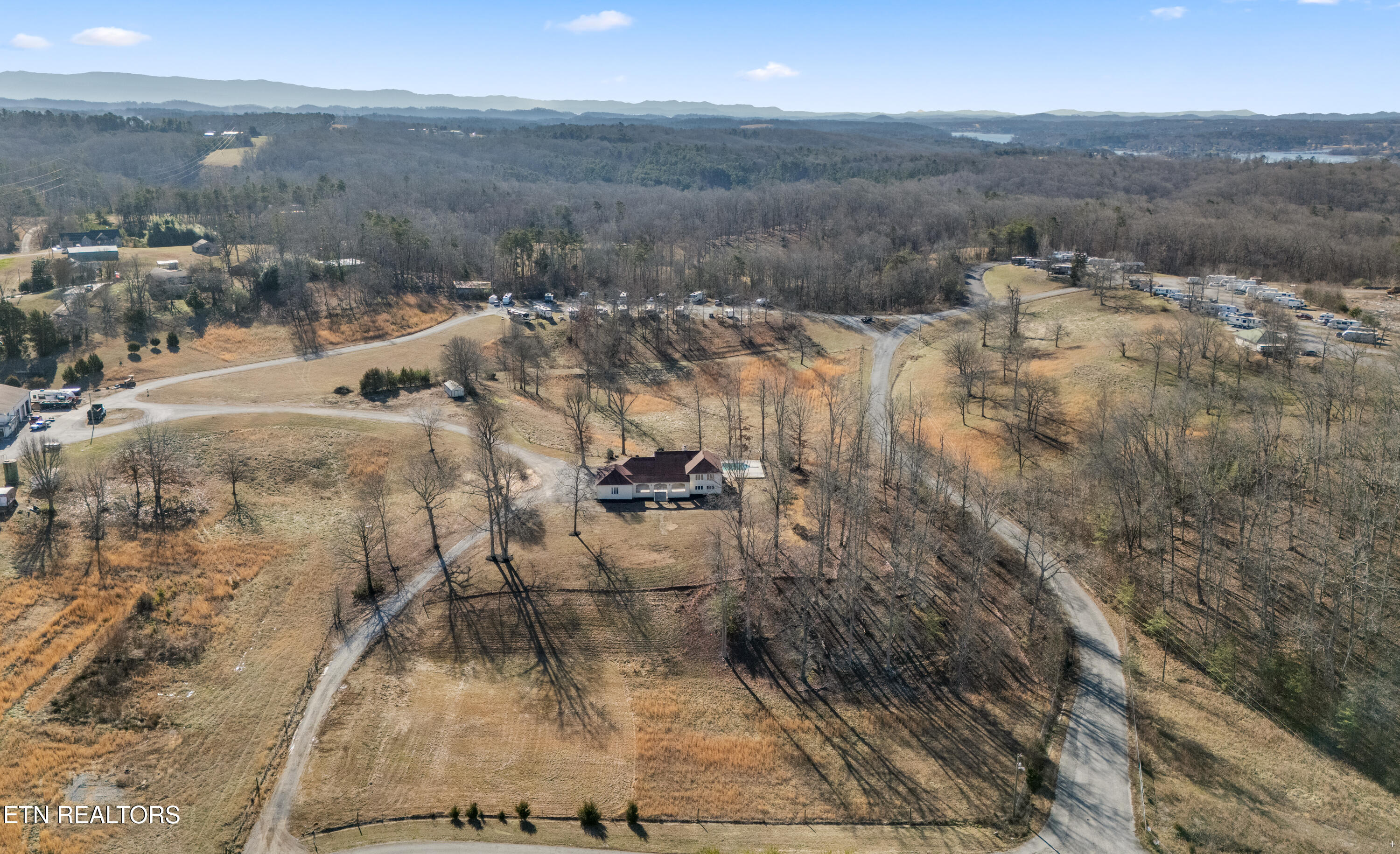 8002 Jackson Bend Road Lenoir City, TN 37772 - Photo 2 of 55 FRONT AERIAL VIEW