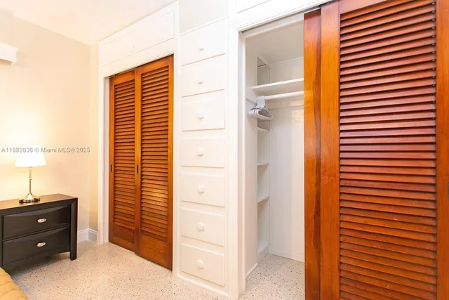 a view of closet area