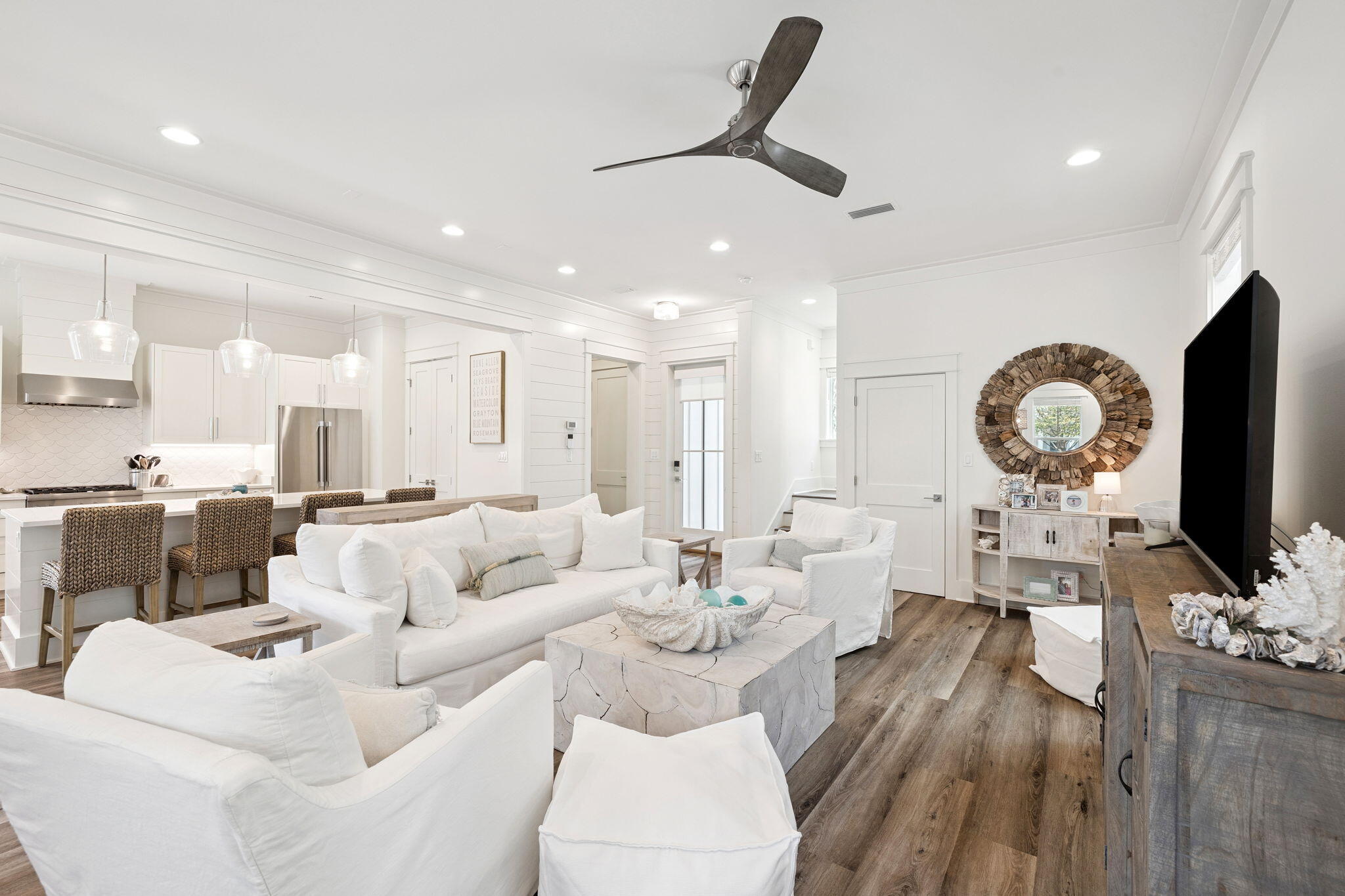 185 Redbud Ln Inlet Beach Inlet Beach, FL 32461 - Photo 14 of 71 a living room with furniture and a flat screen tv