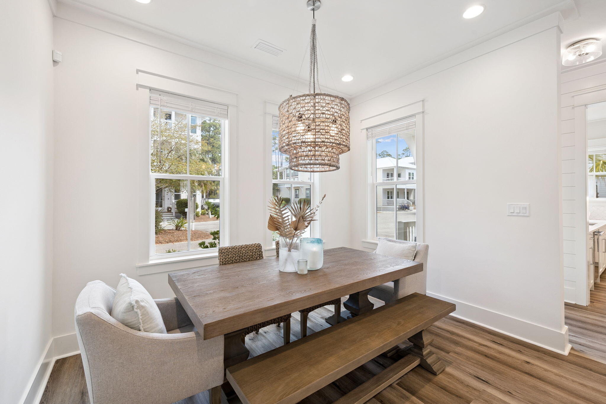 185 Redbud Ln Inlet Beach Inlet Beach, FL 32461 - Photo 17 of 71 a view of a dining room with furniture window and wooden floor