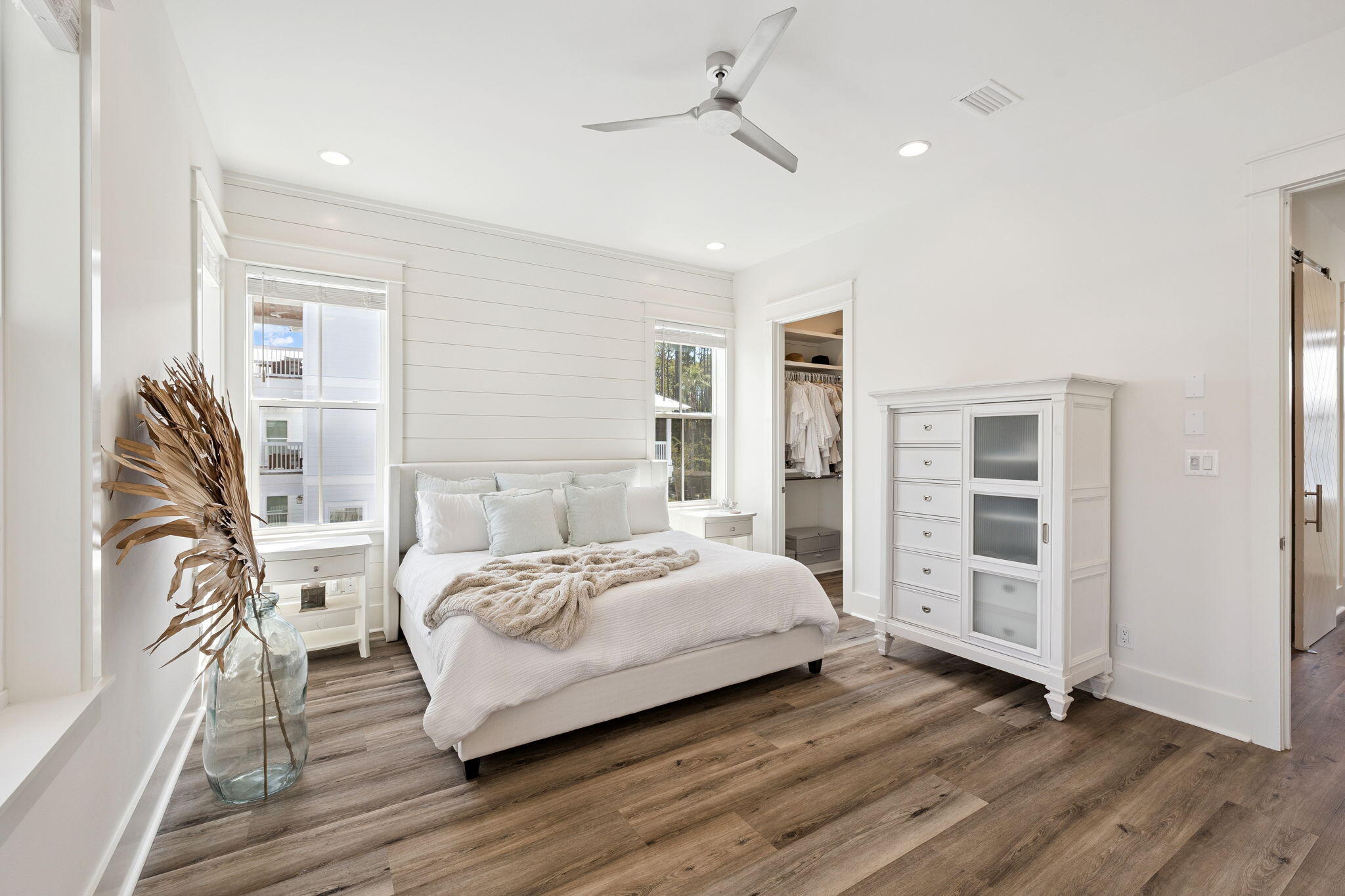 185 Redbud Ln Inlet Beach Inlet Beach, FL 32461 - Photo 22 of 71 a bedroom with a bed and wooden floor