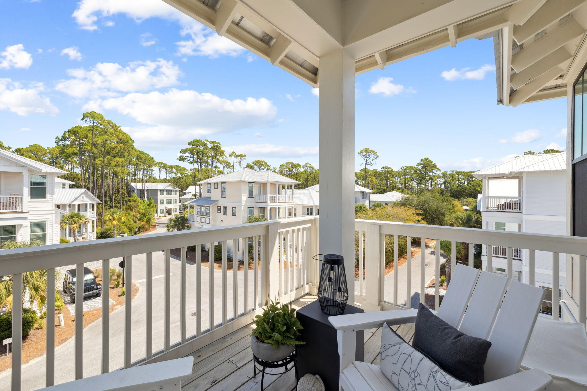 185 Redbud Ln Inlet Beach Inlet Beach, FL 32461 - Photo 46 of 71 a view of a balcony with chairs